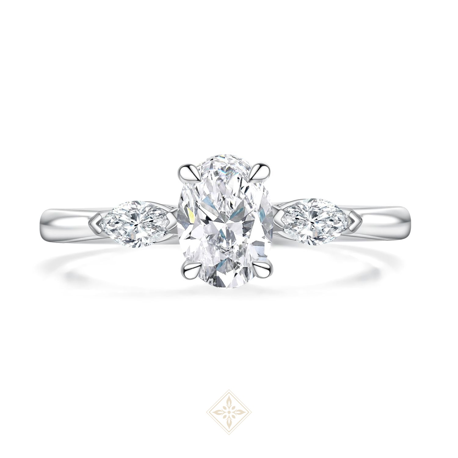 Oval with Marquise Trilogy