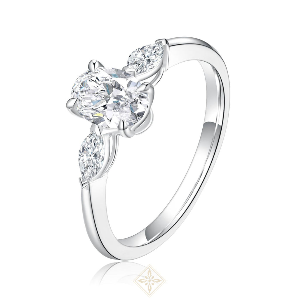 Oval with Marquise Trilogy