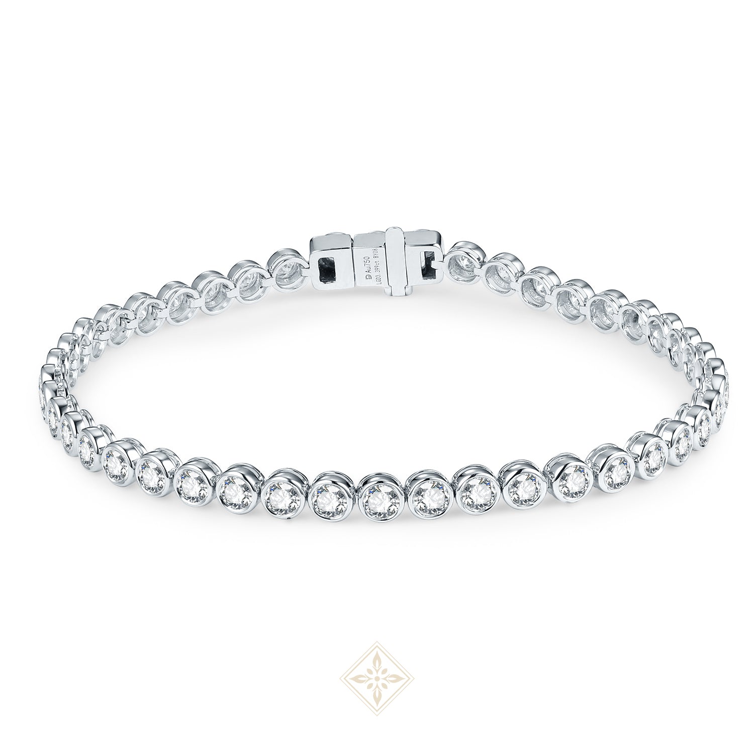 Bezel Set Diamond Tennis Bracelet