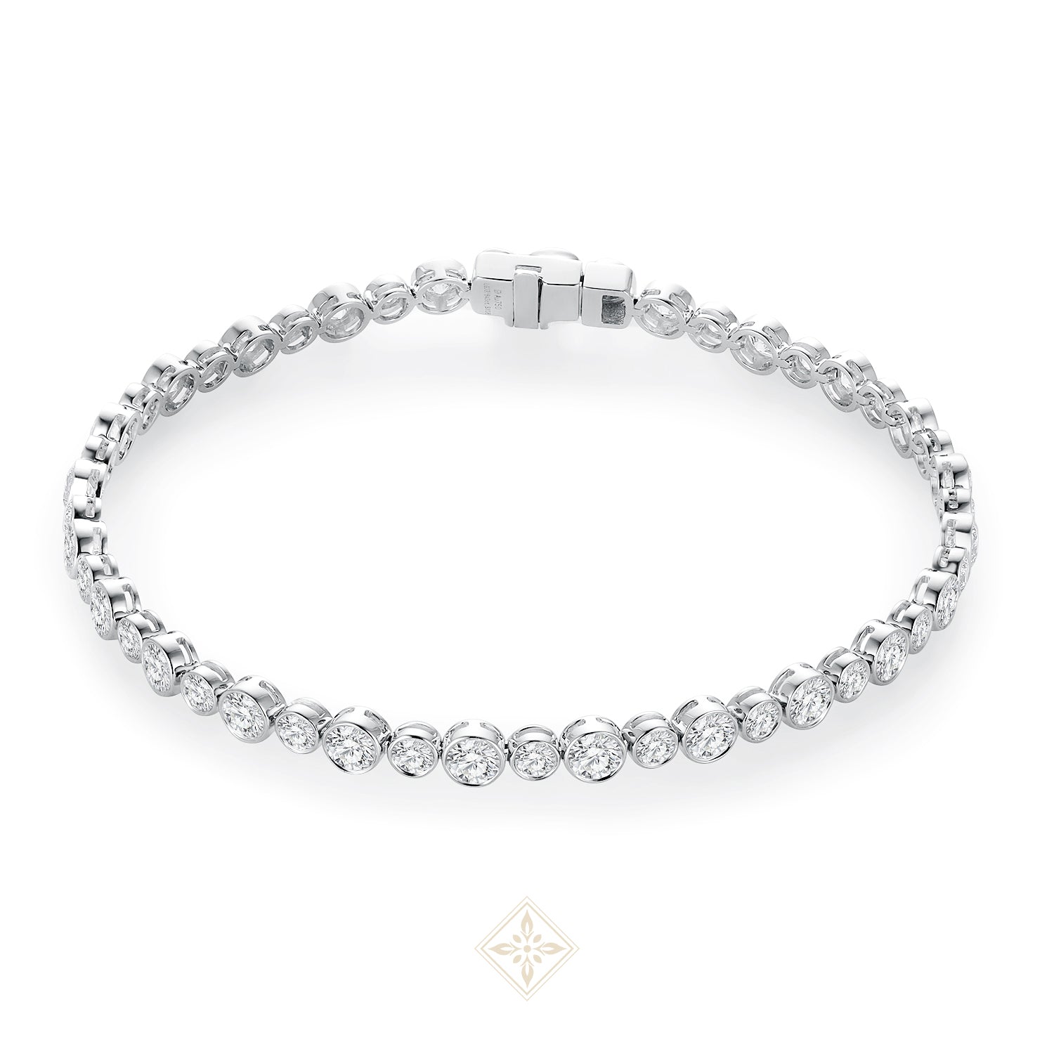 Bezel Set Diamond Tennis Bracelet