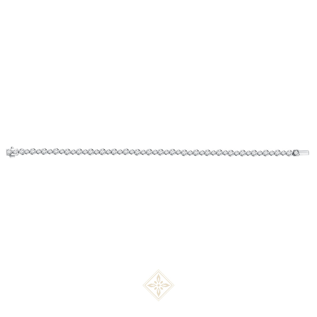 Bezel Set Diamond Tennis Bracelet