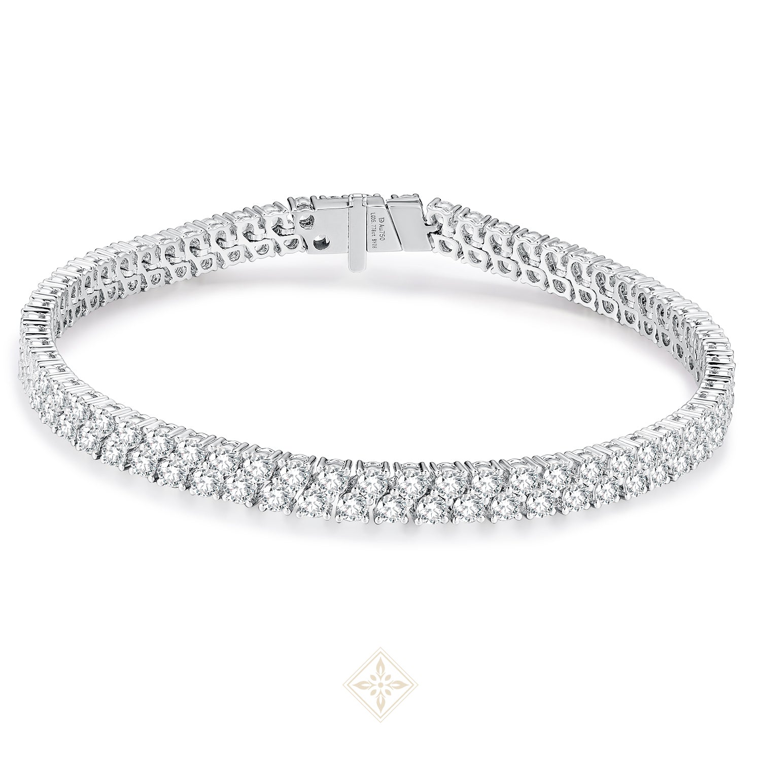 Double Round Cut Tennis Bracelet