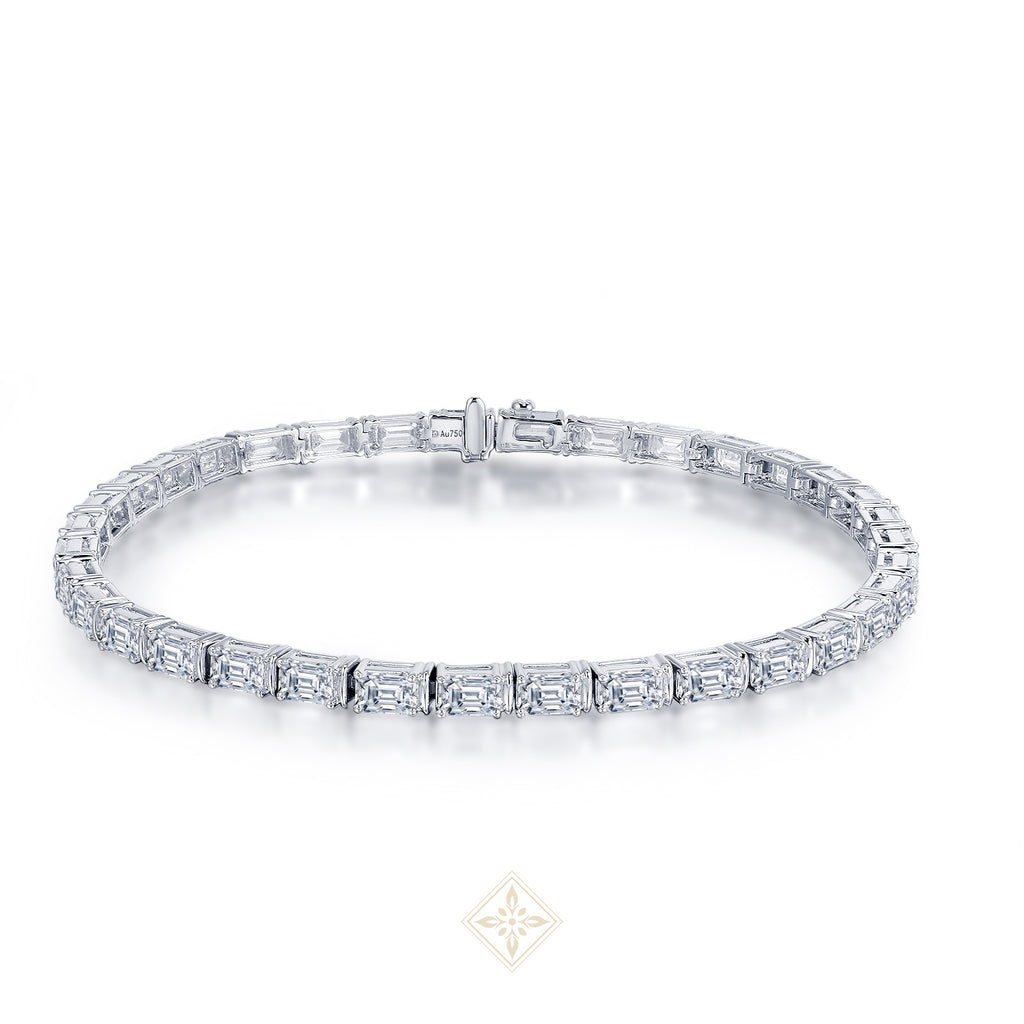 Emerald Cut Diamond Tennis Bracelet