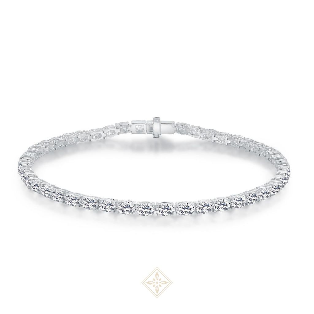 Oval Cut Diamond Tennis Bracelet