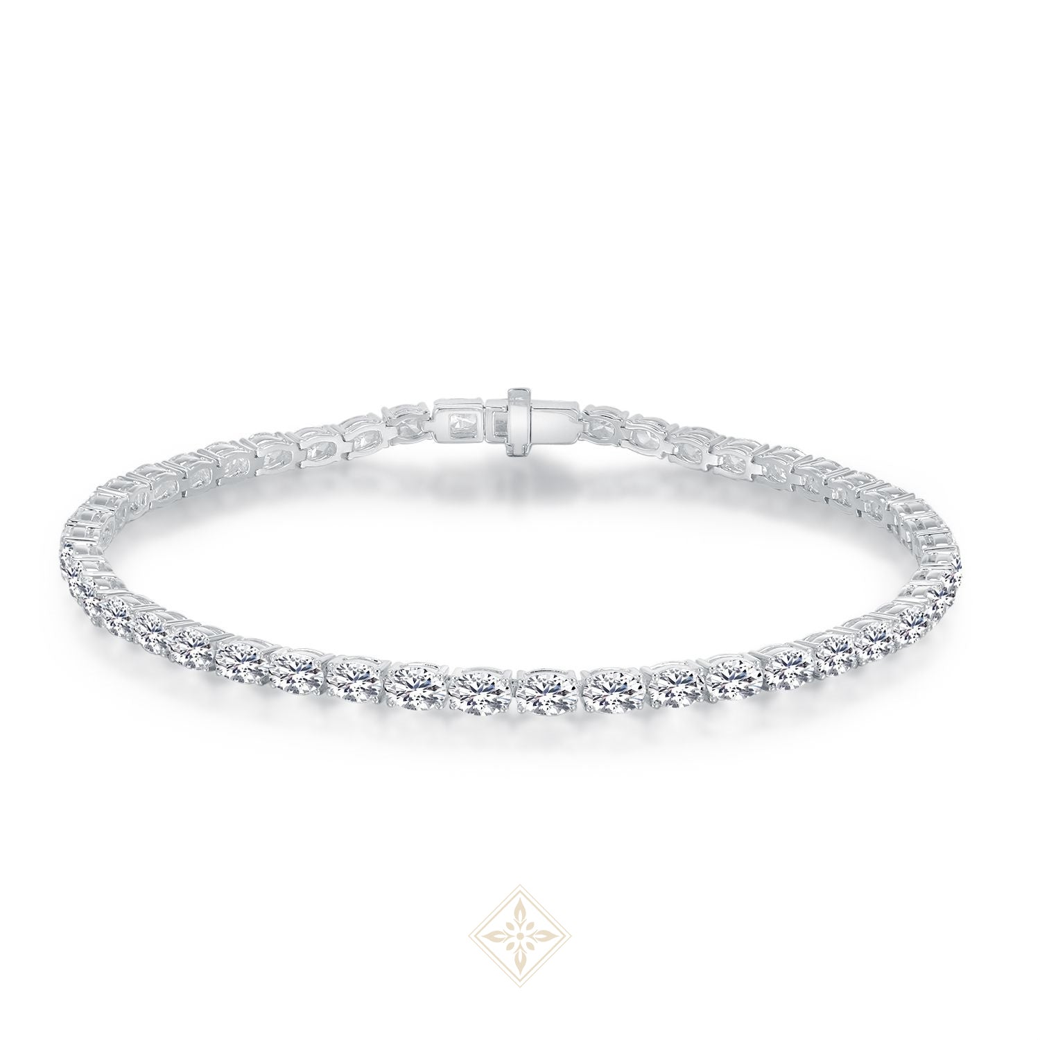Oval Cut Diamond Tennis Bracelet
