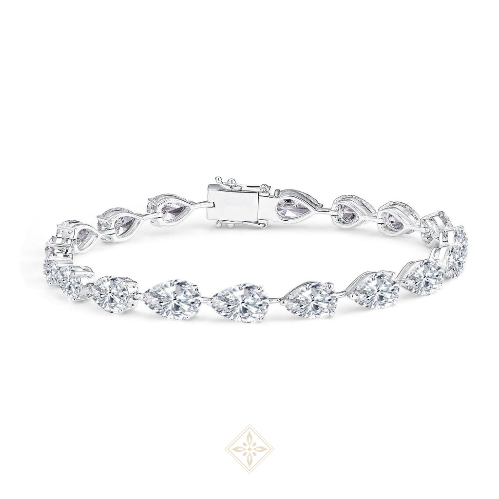 Pear Shape Diamond Tennis Bracelet