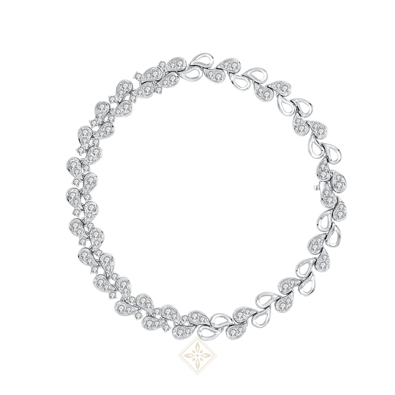 Pavé Leaf Diamond Bracelet