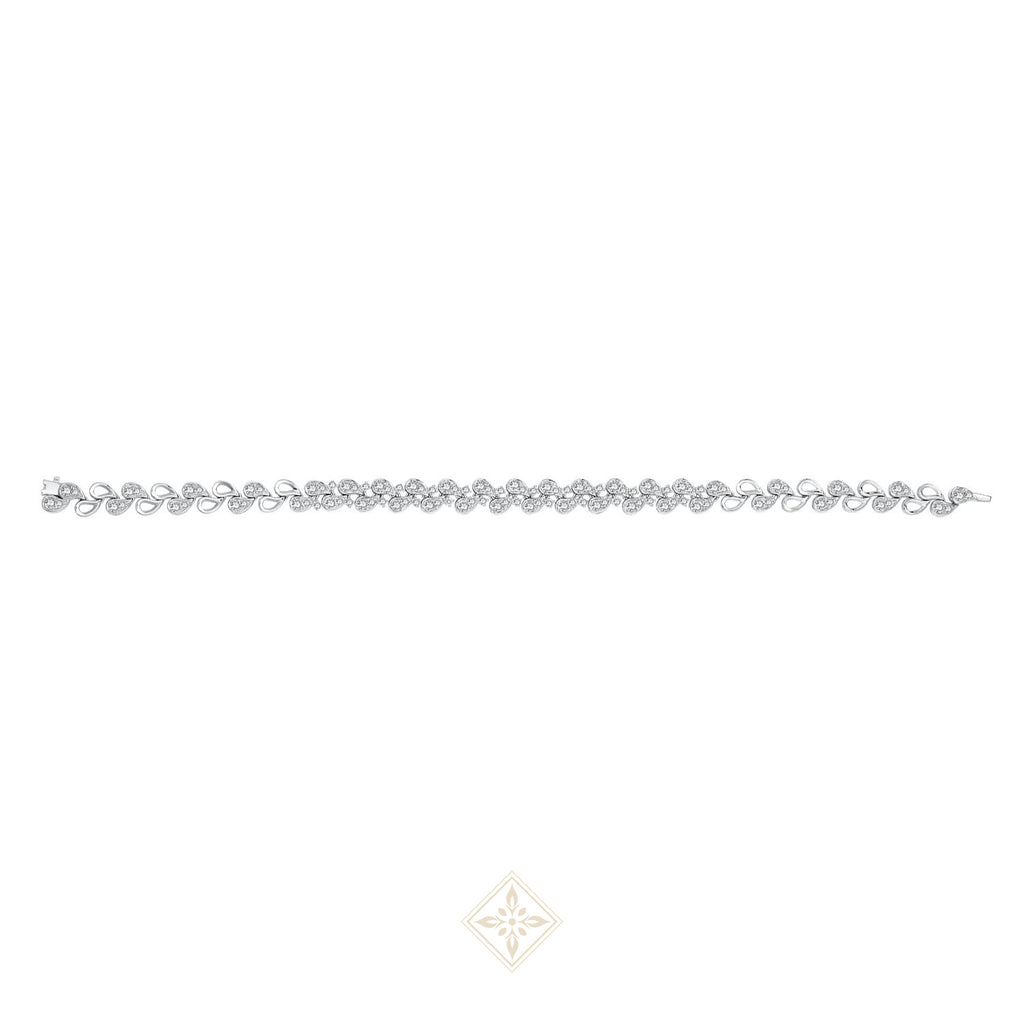 Pavé Leaf Diamond Bracelet