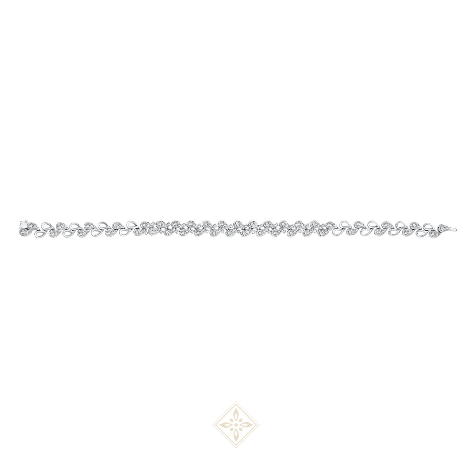 Pavé Leaf Diamond Bracelet