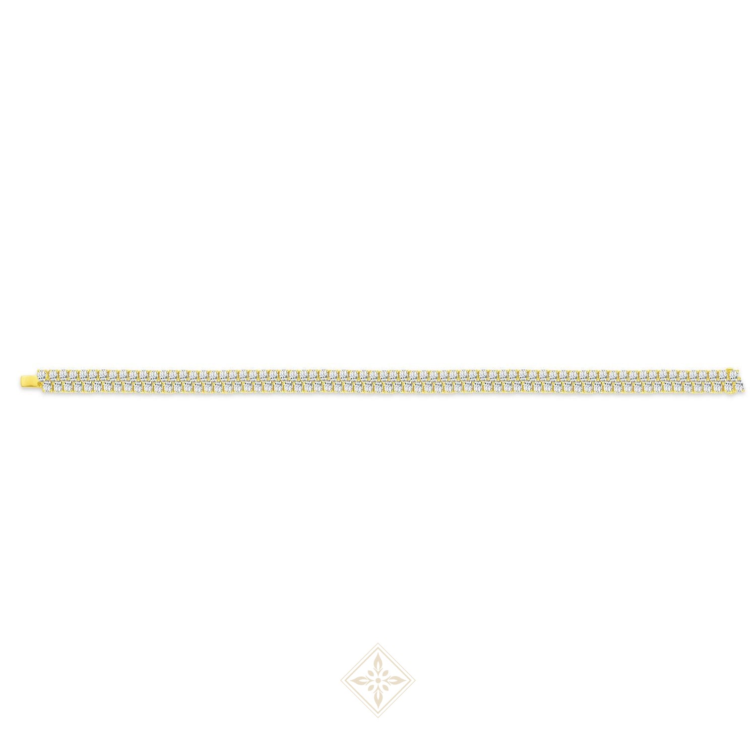 Double Row Pear Diamond Bracelet