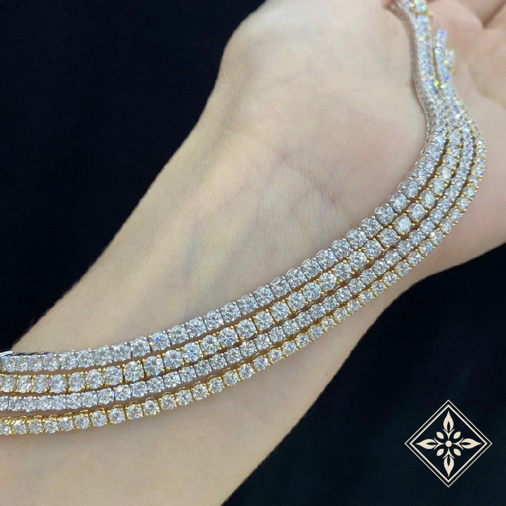 Round Cut Diamond Tennis Bracelet