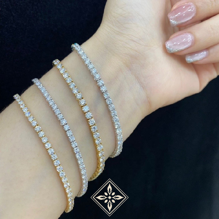 Round Cut Diamond Tennis Bracelet