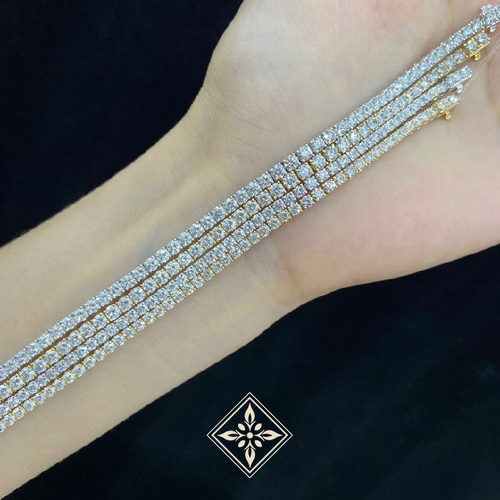 Round Cut Diamond Tennis Bracelet