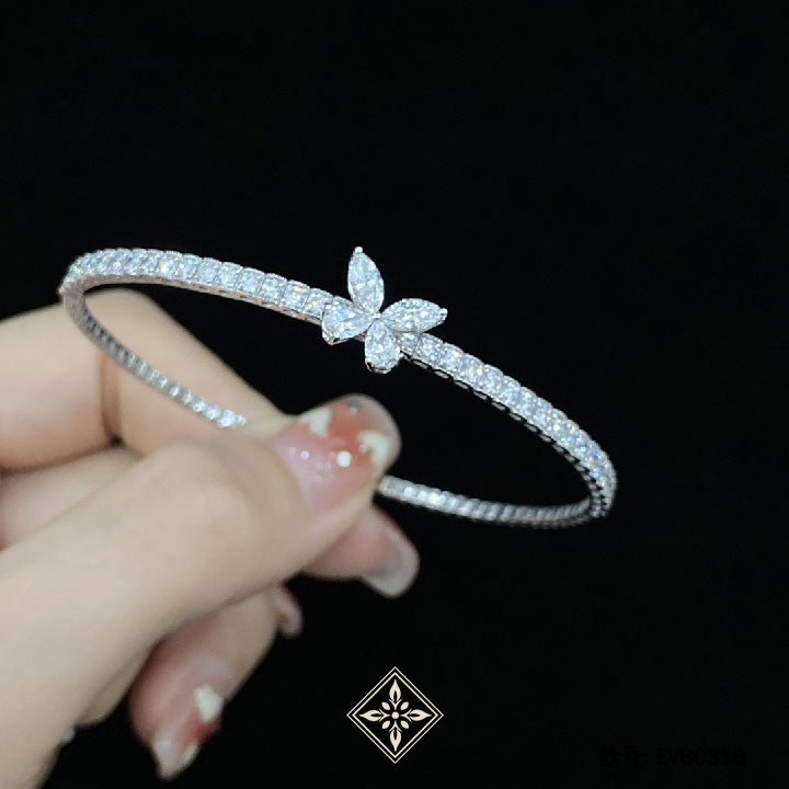 Butterfly Diamond Bangle