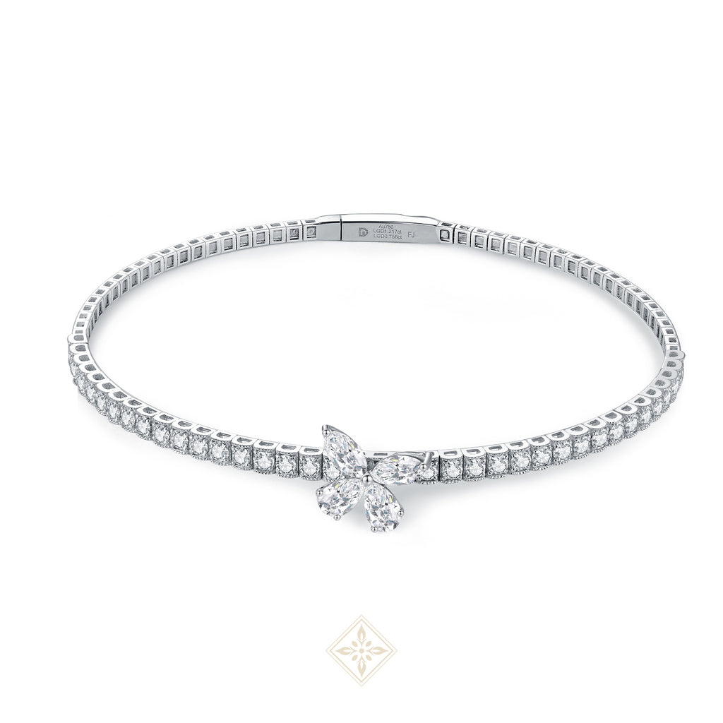 Butterfly Diamond Bangle