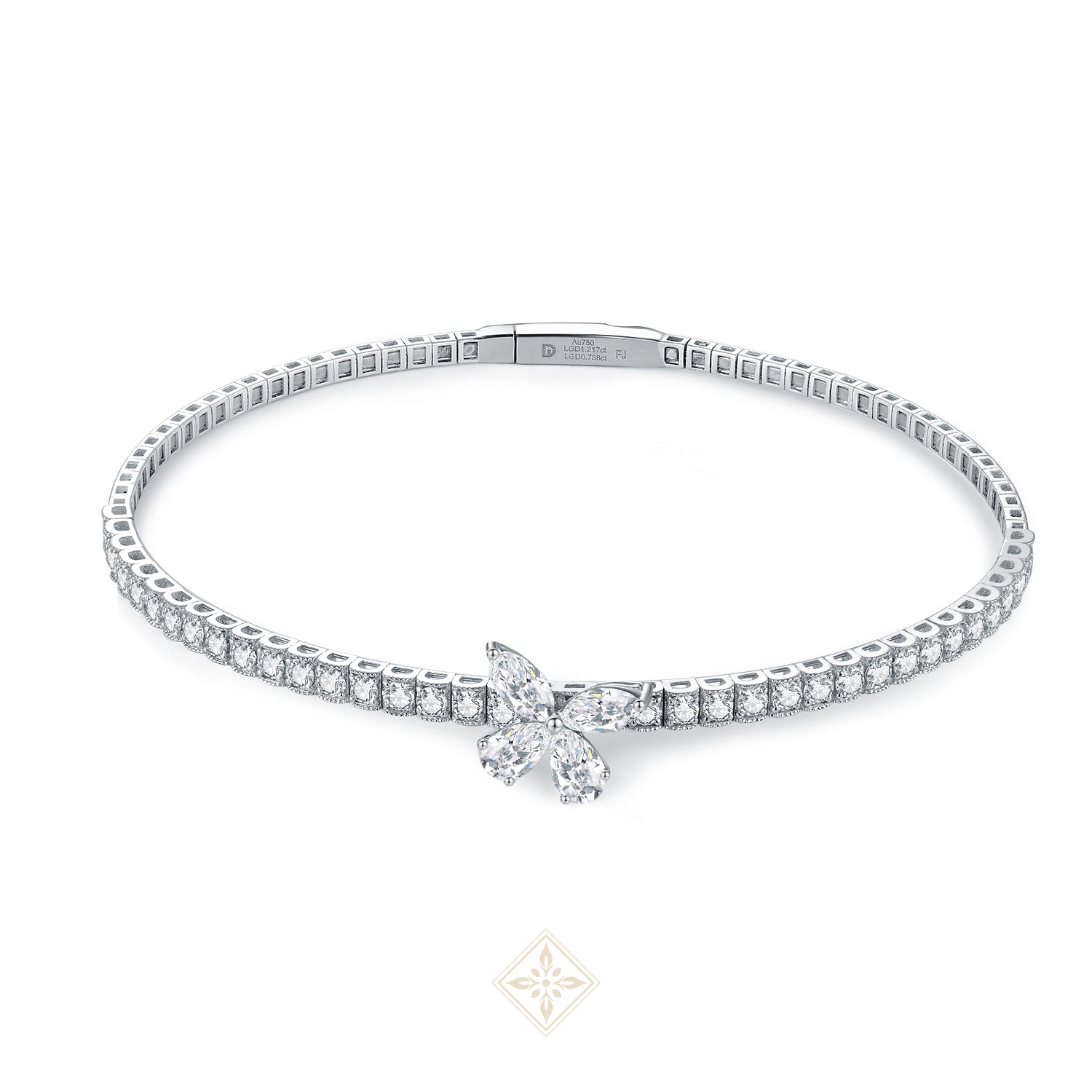 Butterfly Diamond Bangle