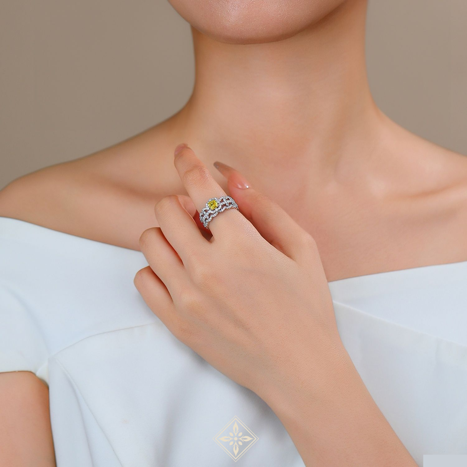 Colored Diamond Ring