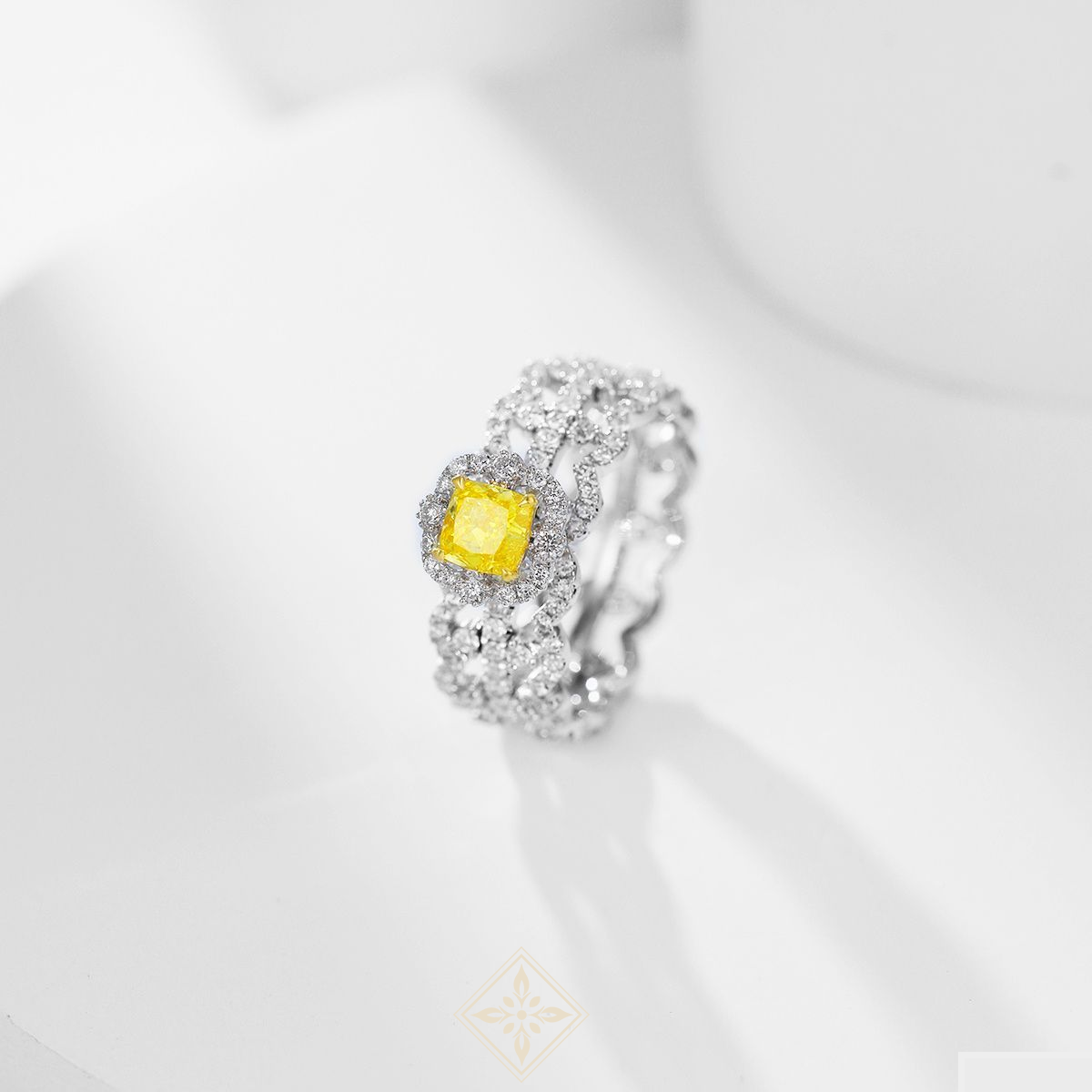 Colored Diamond Ring