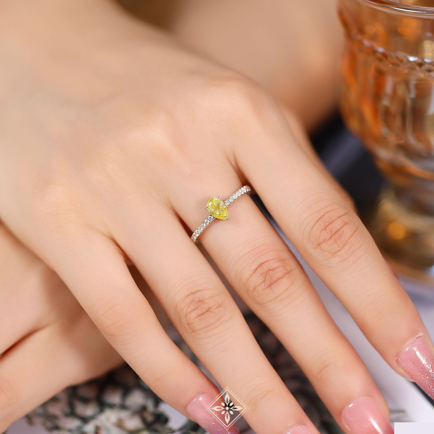 Colored Diamond Ring