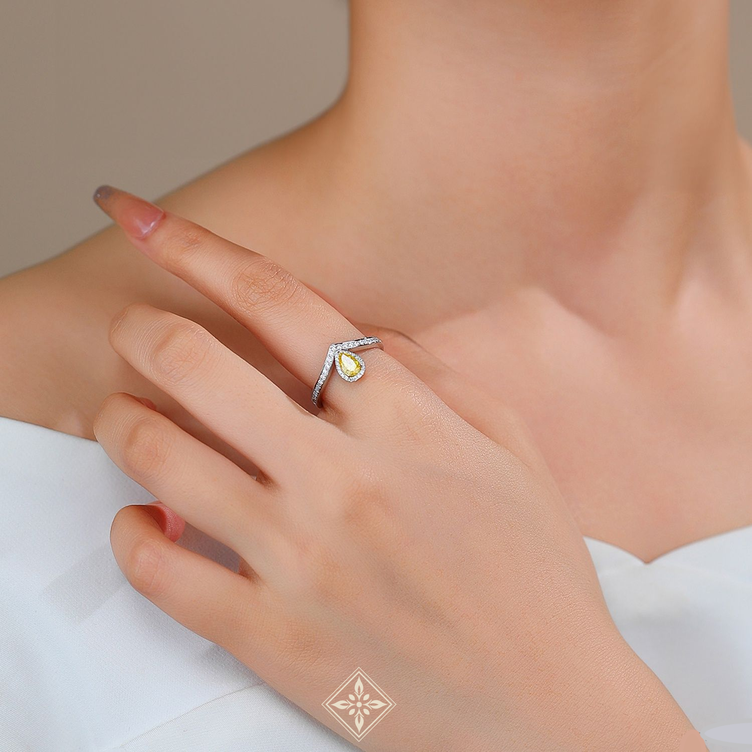 Colored Diamond Ring