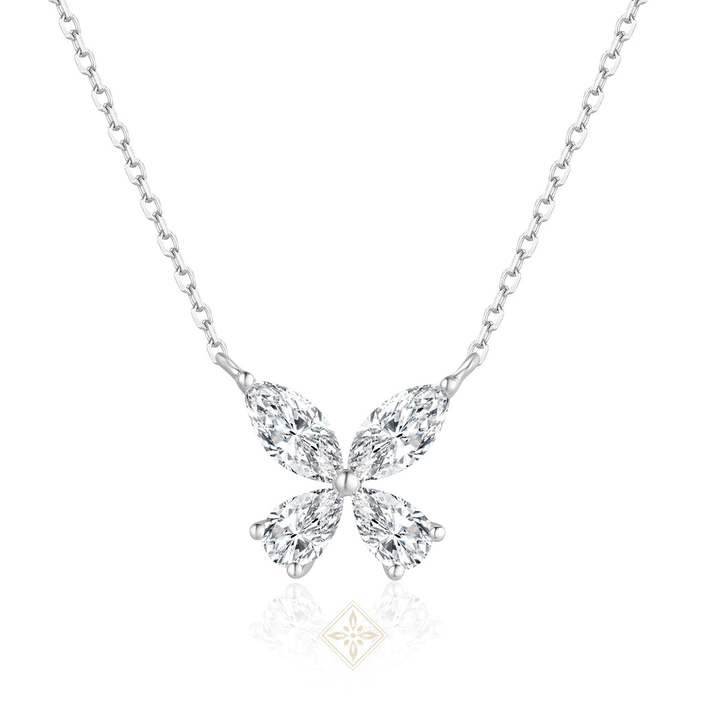 Diamond Butterfly Necklace