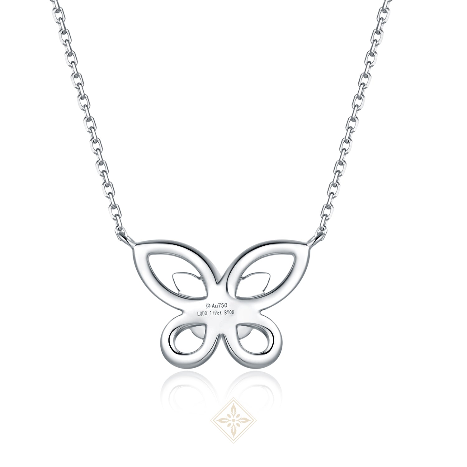 Diamond Butterfly Necklace