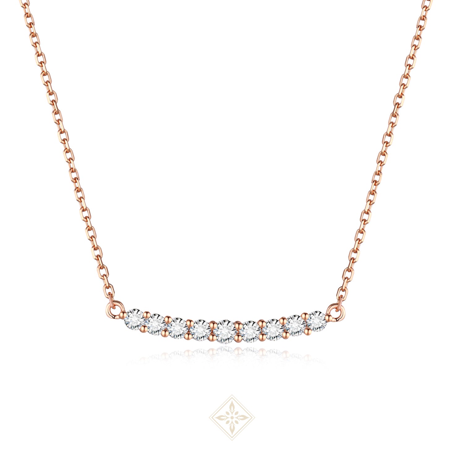 Rose Gold Diamond Necklace