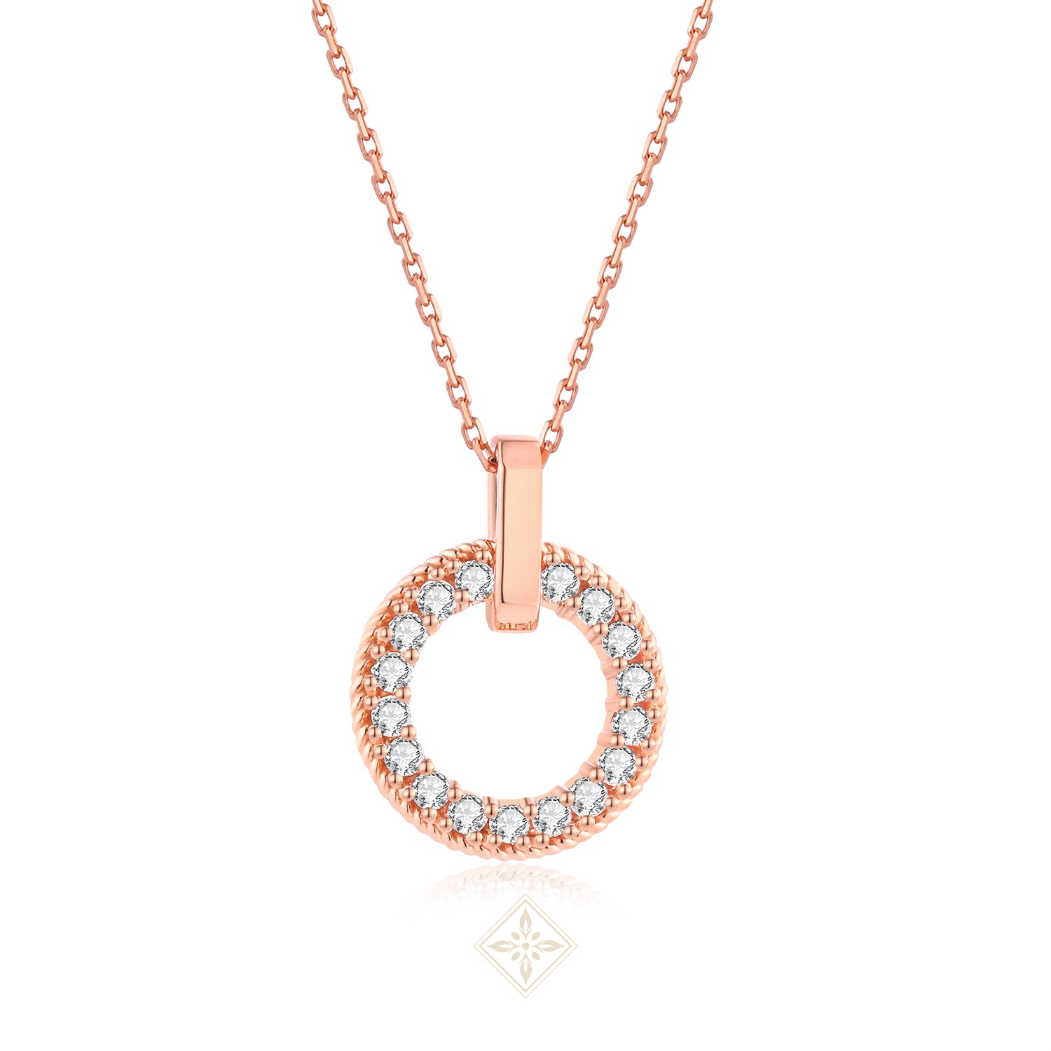 Rose Gold Diamond Necklace
