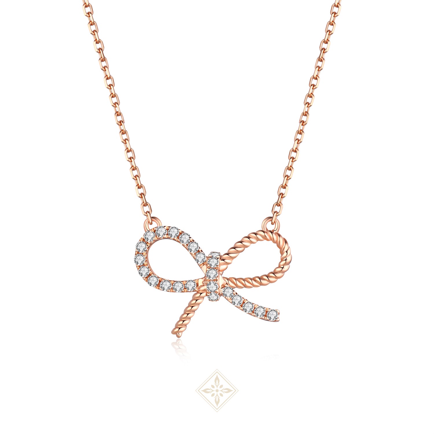 Rose Gold Diamond Necklace
