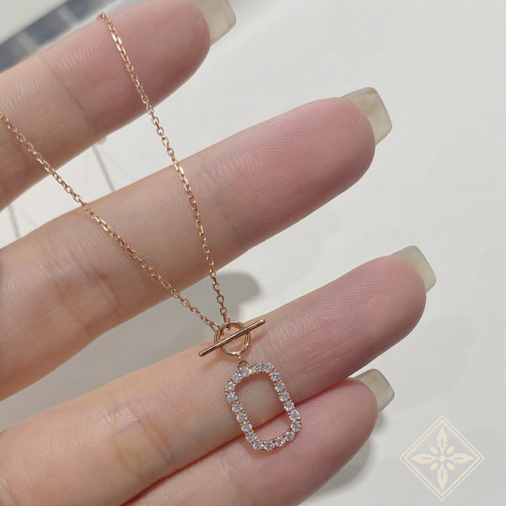 Rose Gold Diamond Necklace