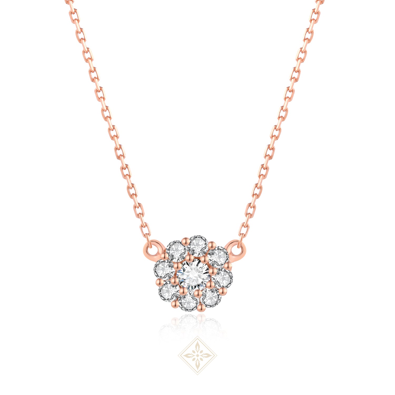 Rose Gold Diamond Necklace