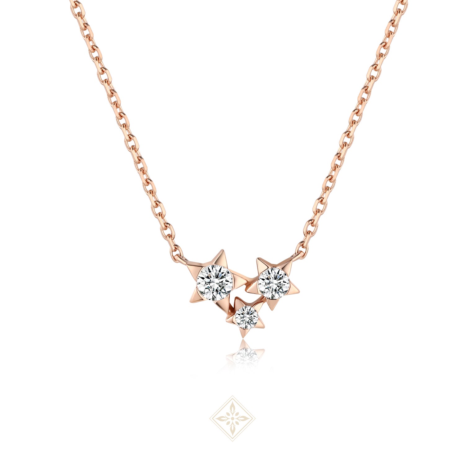 Rose Gold Diamond Necklace