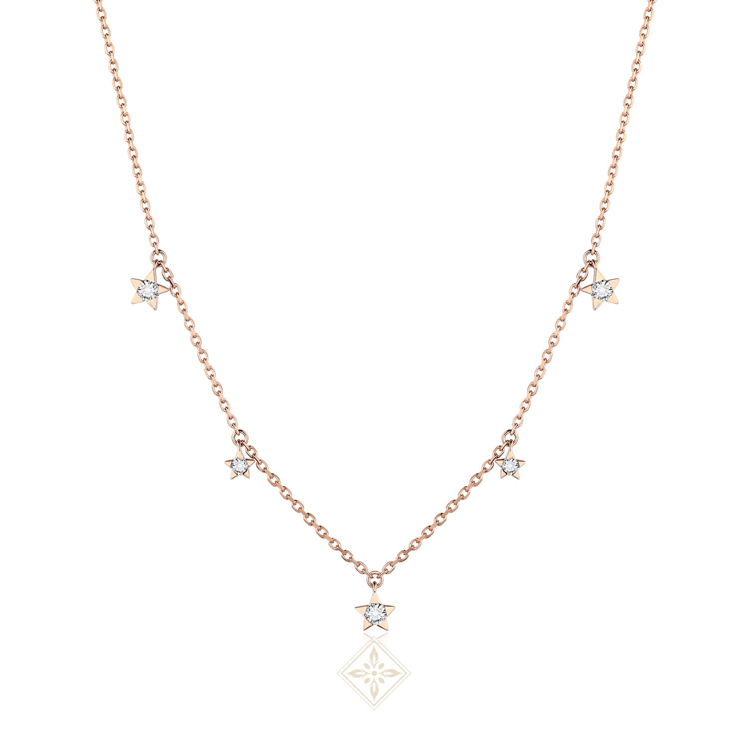 Rose Gold Diamond Necklace
