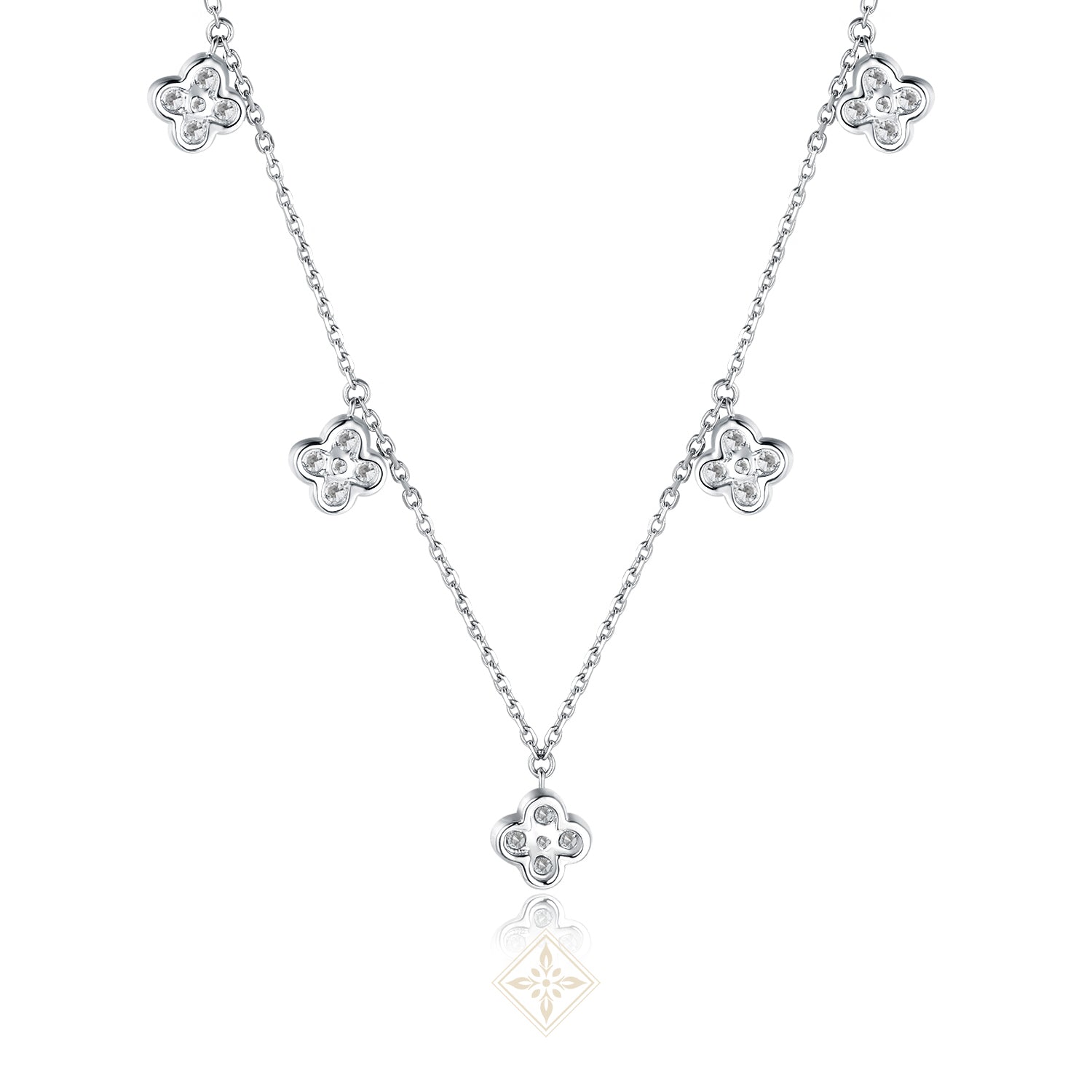 Diamond Flower Necklace