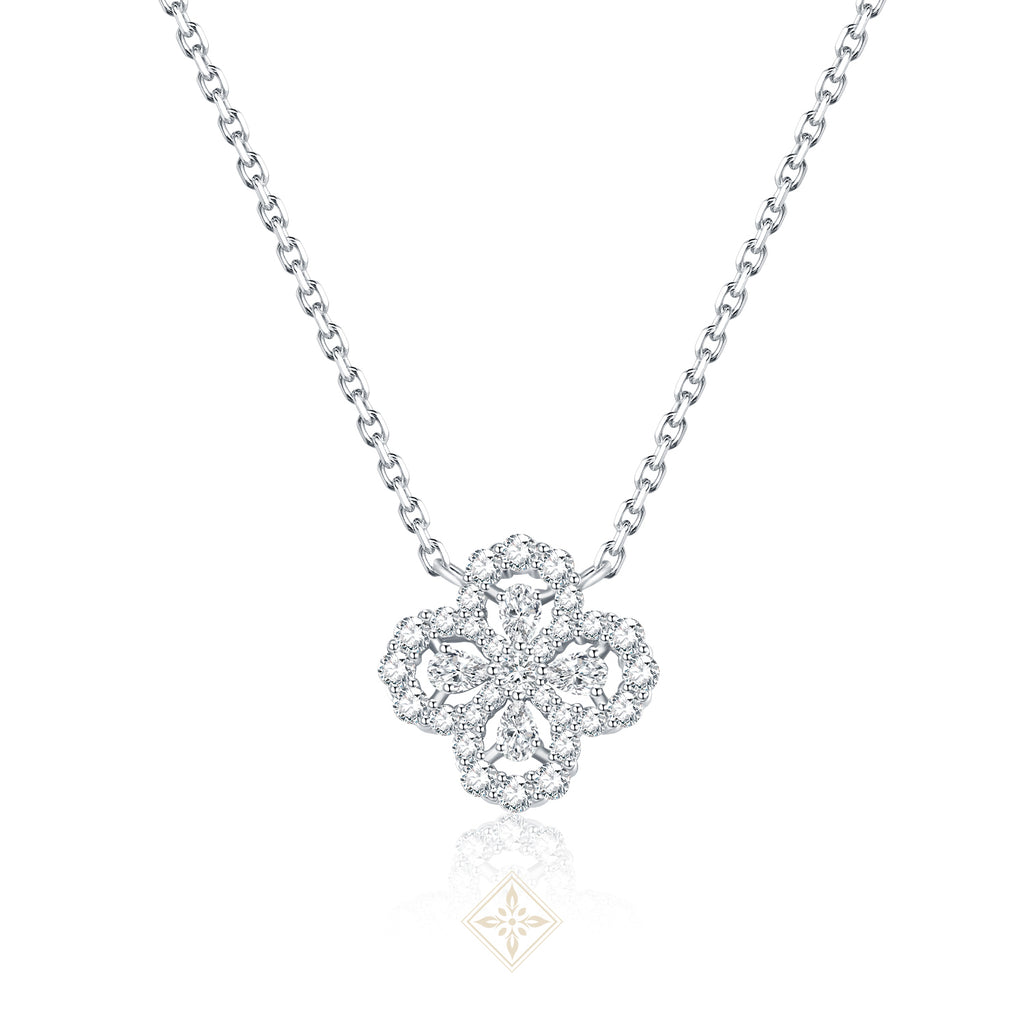 Diamond Flower Necklace