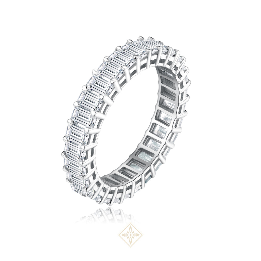 Full Eternity Emerald Ring