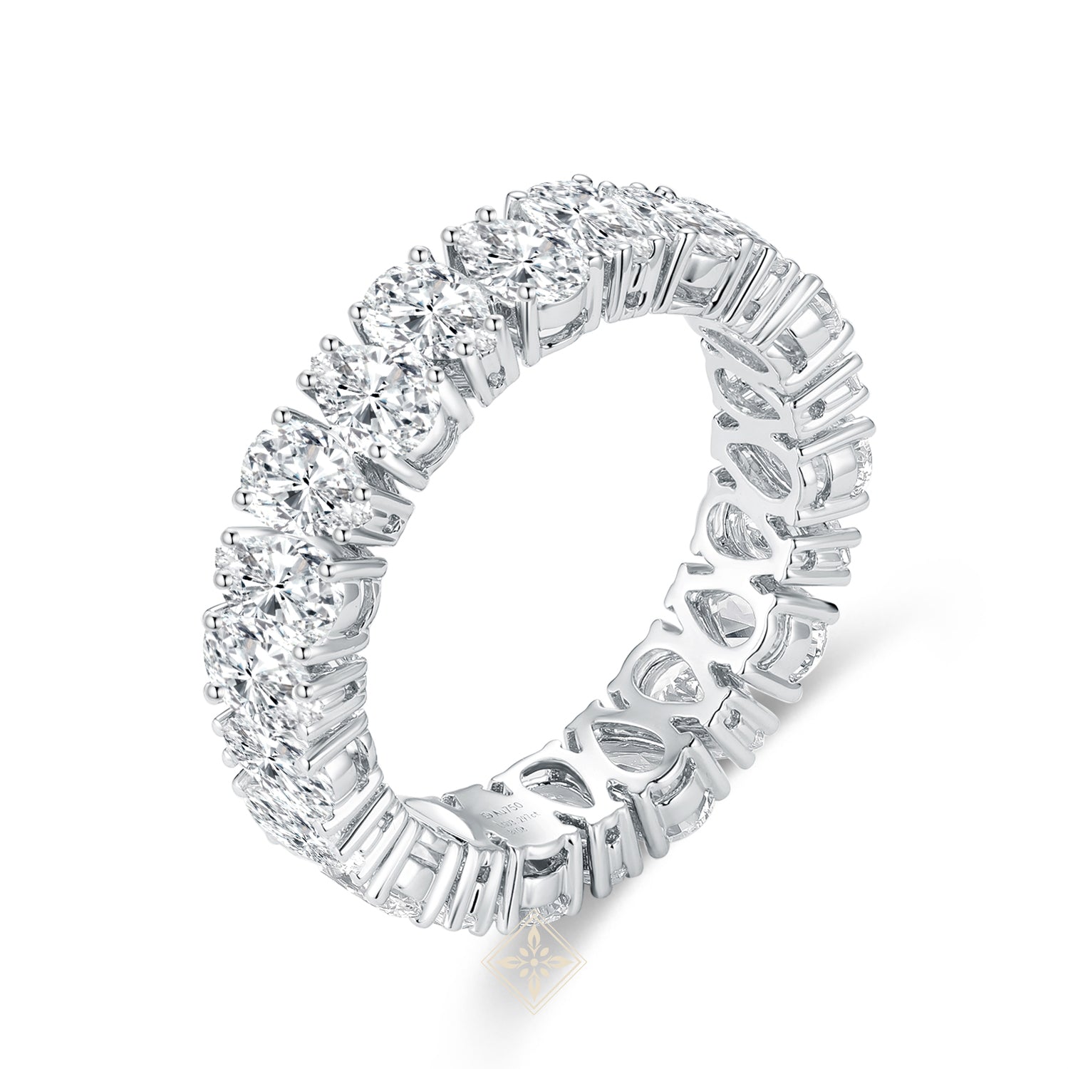 Full Eternity Pear Ring