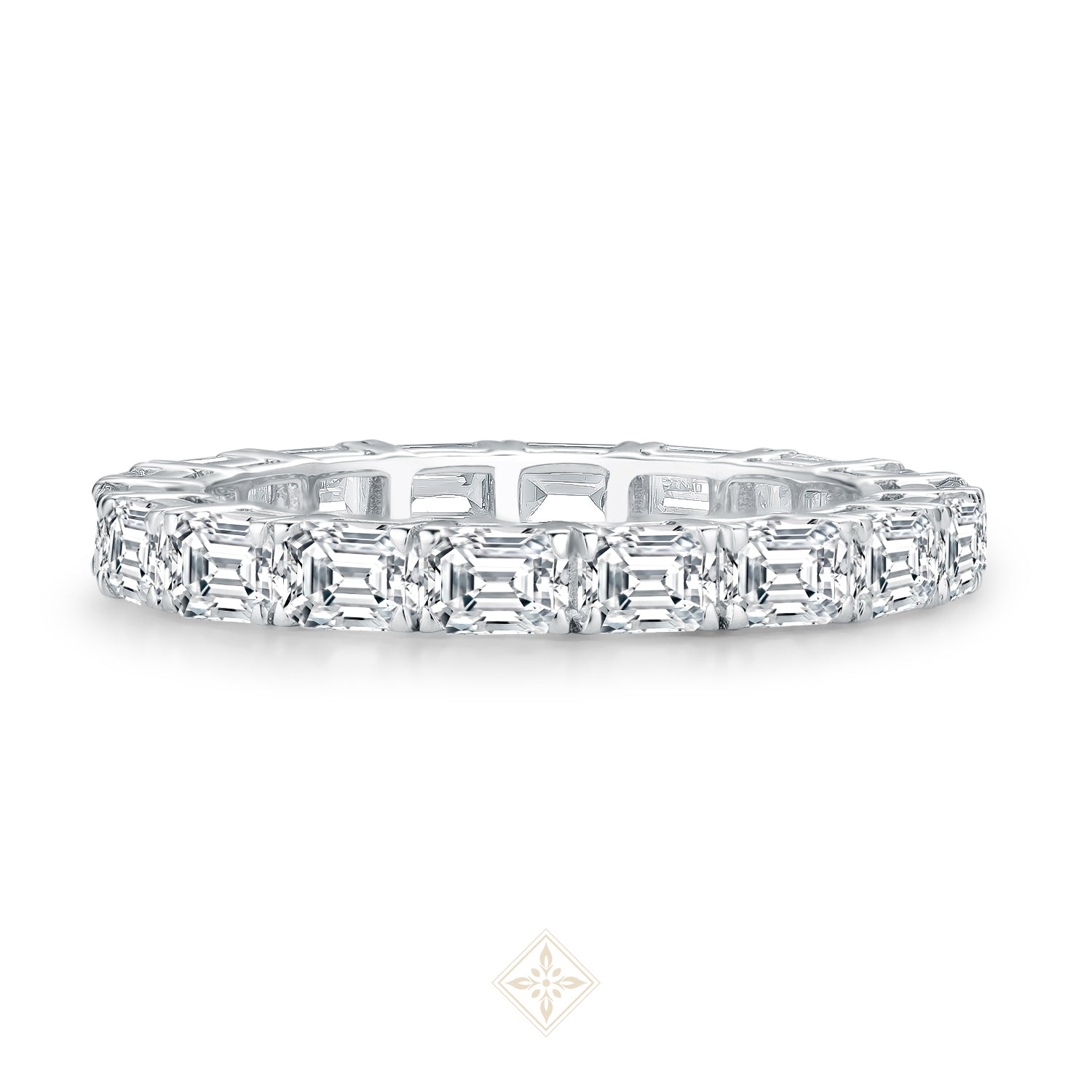 Full Eternity Emerald Ring