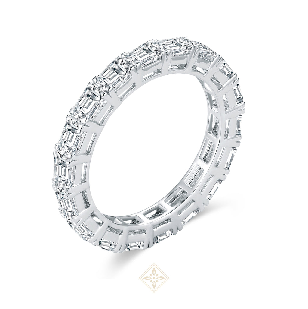 Full Eternity Emerald Ring