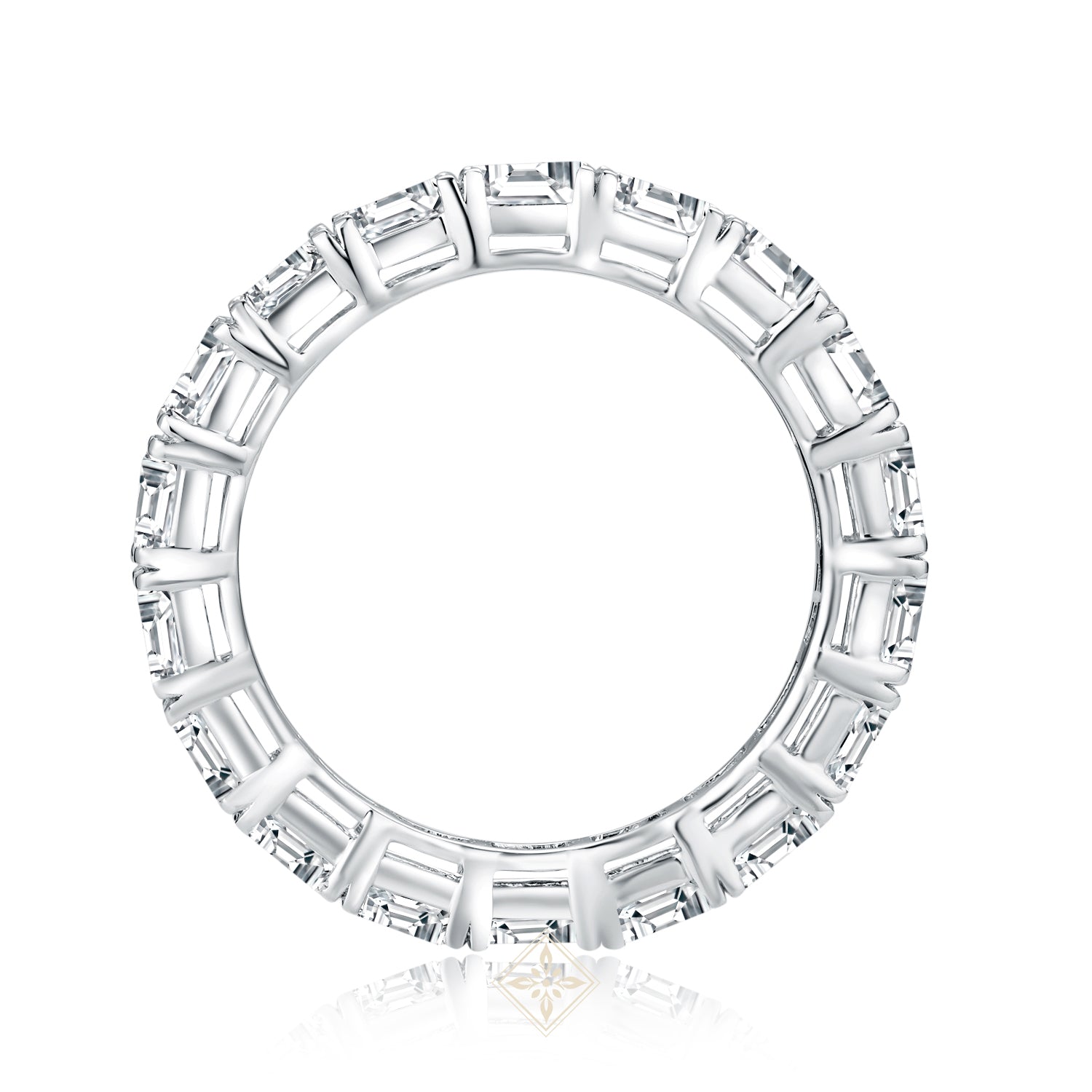 Full Eternity Emerald Ring