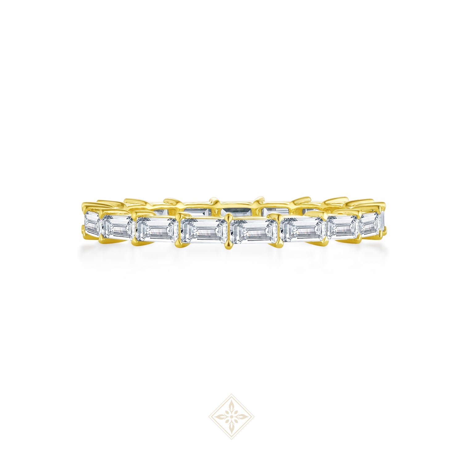 Full Eternity Emerald Ring