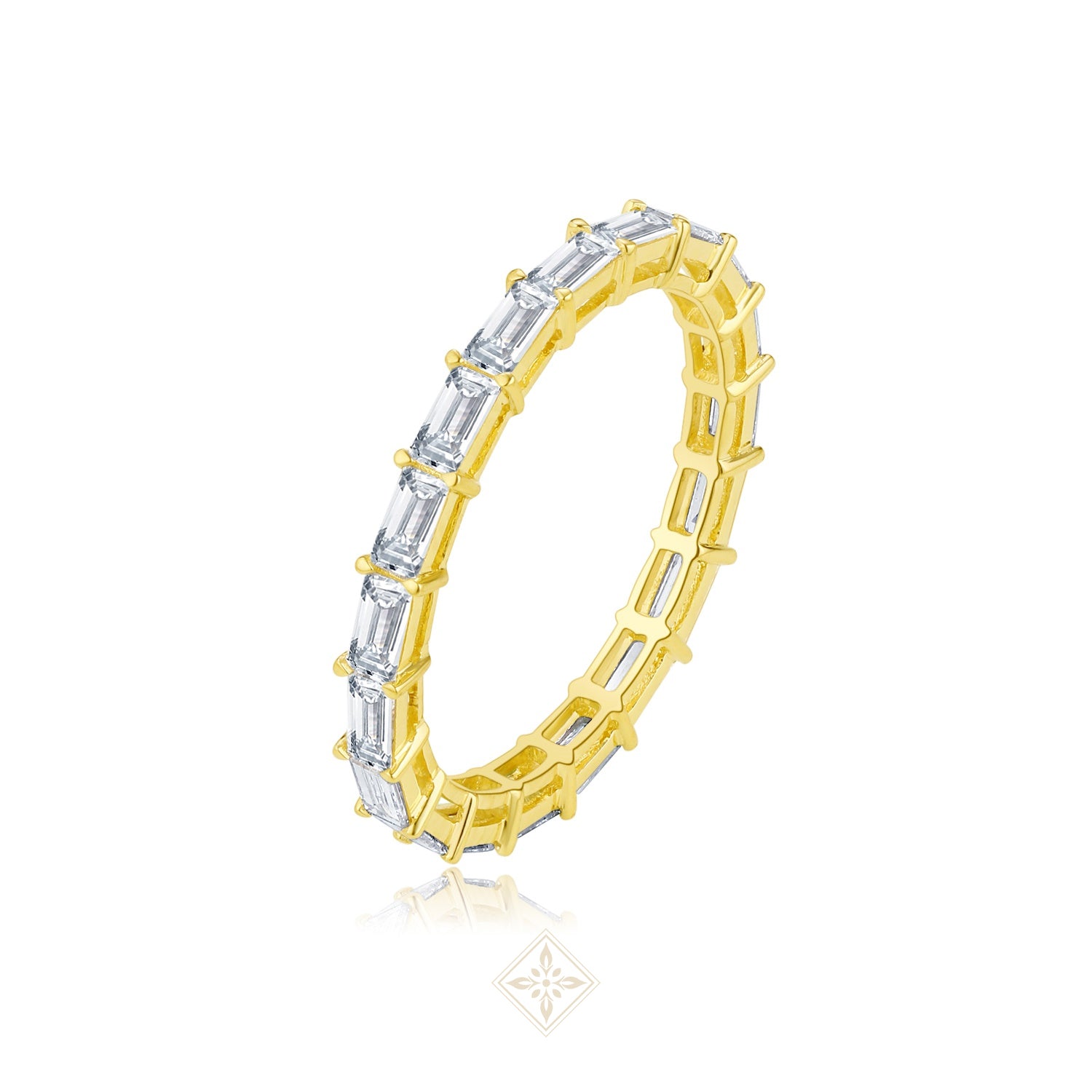 Full Eternity Emerald Ring