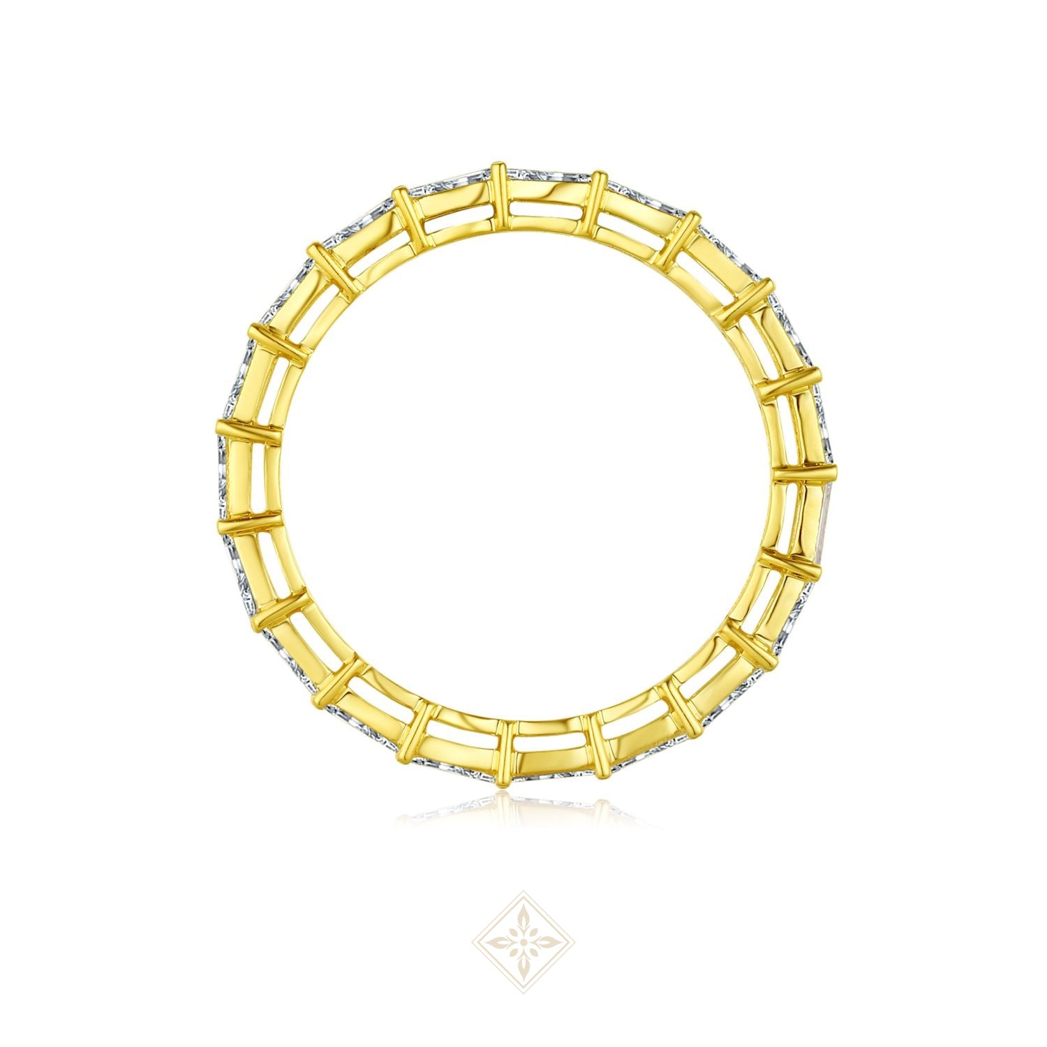 Full Eternity Emerald Ring