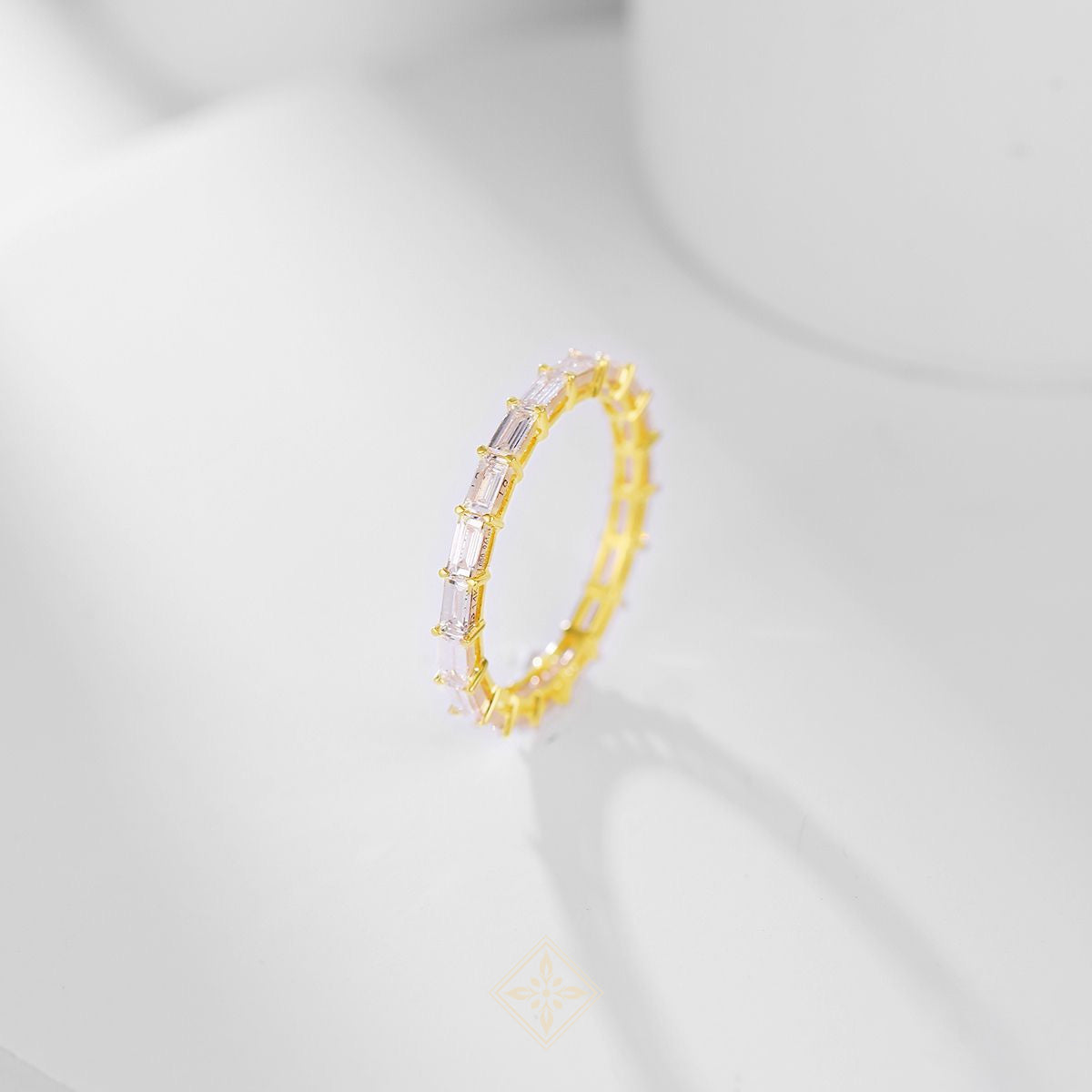 Full Eternity Emerald Ring