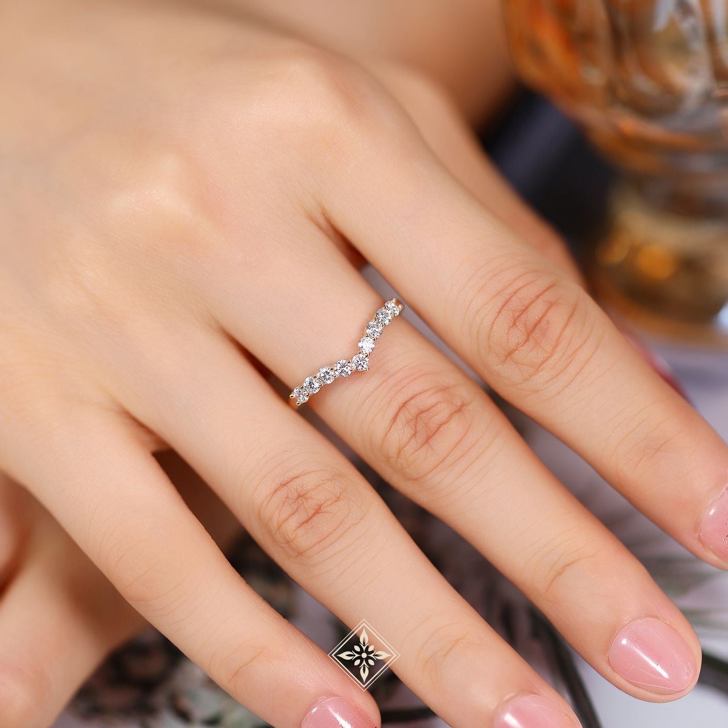 Half Eternity V Ring