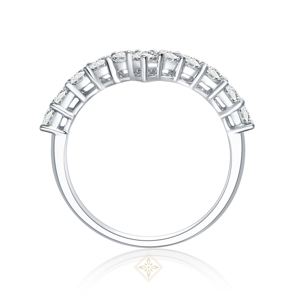 Half Eternity V Ring