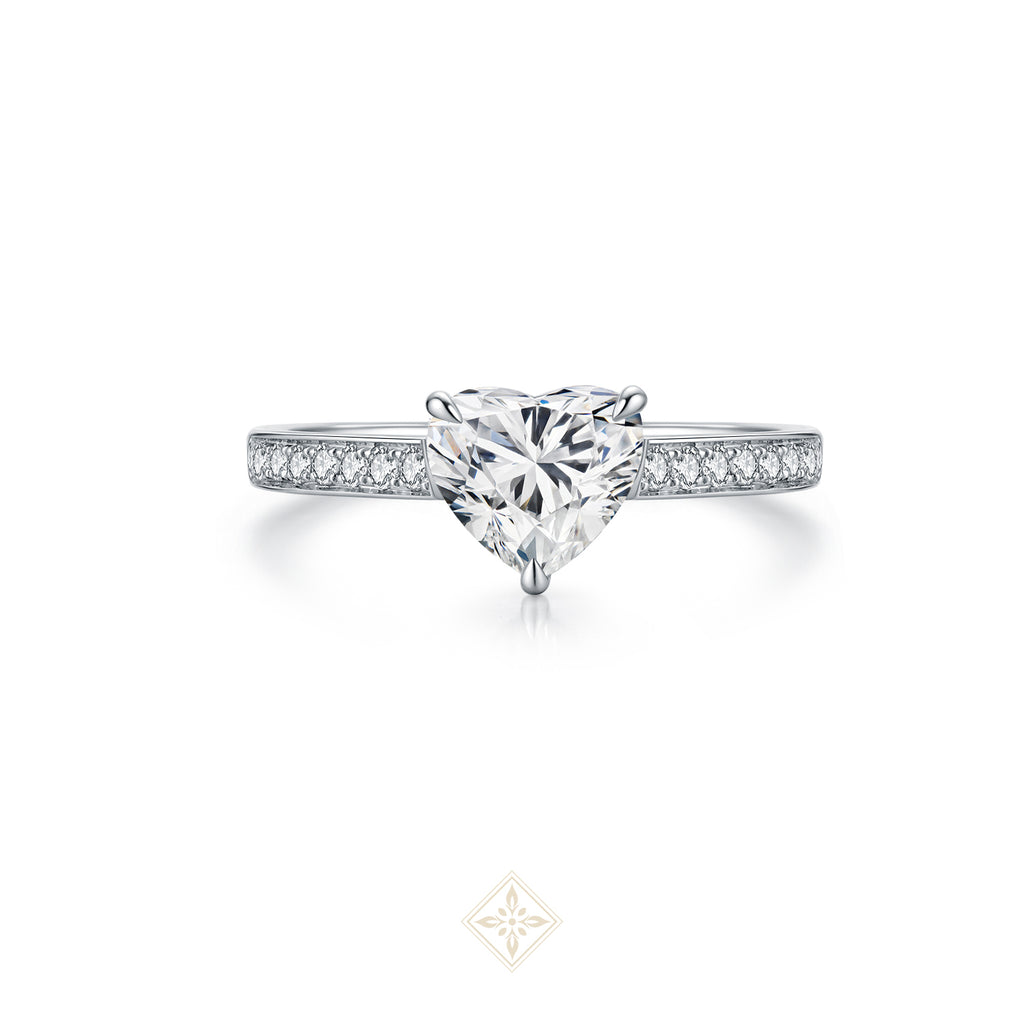 The Pave Solitaire Ring