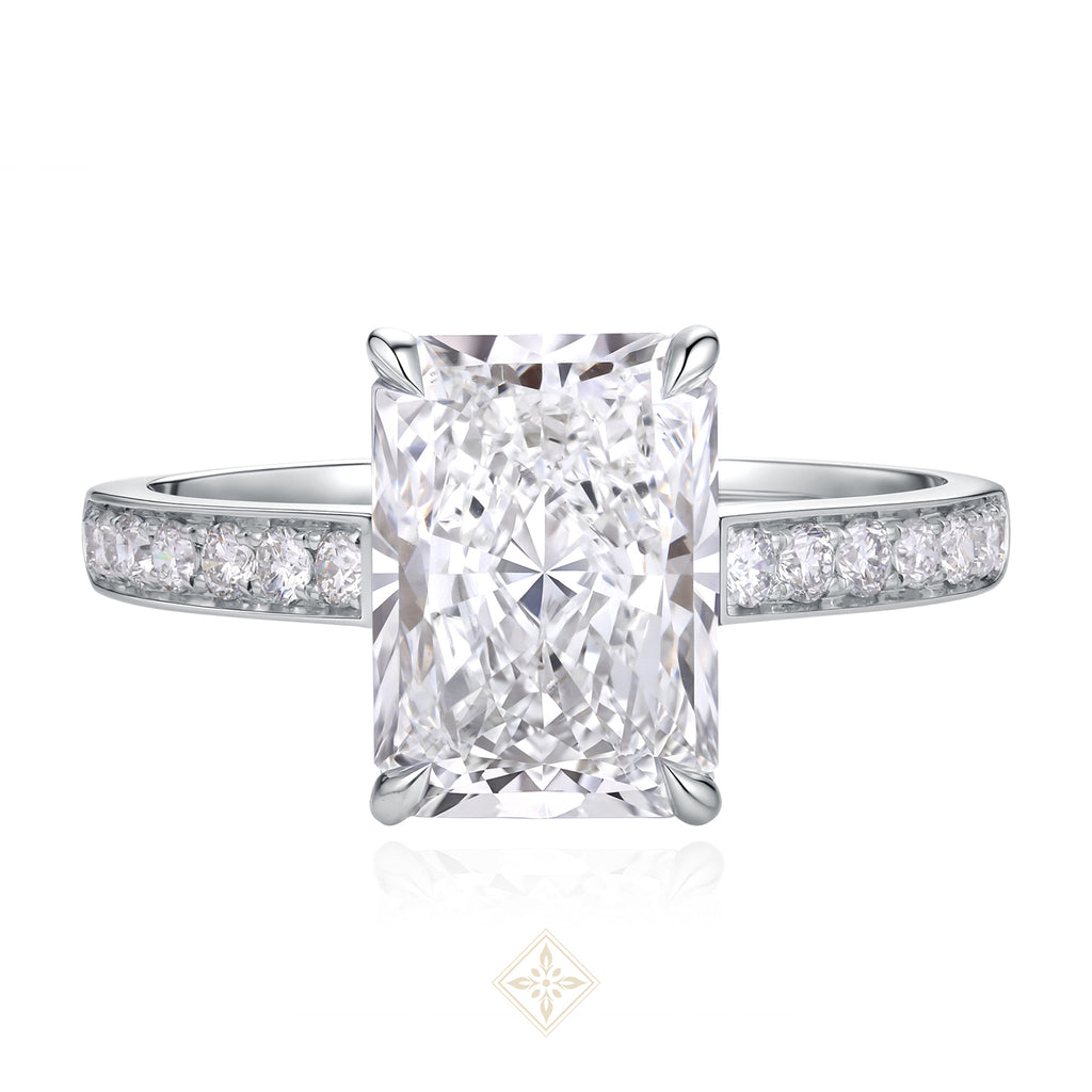 The Pave Solitaire Ring