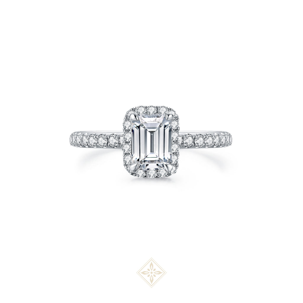 The Halo Solitaire Ring