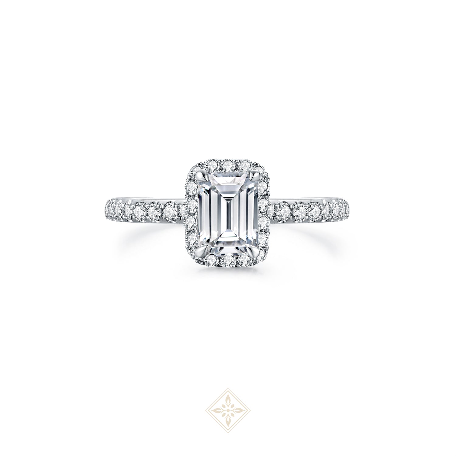 The Halo Solitaire Ring